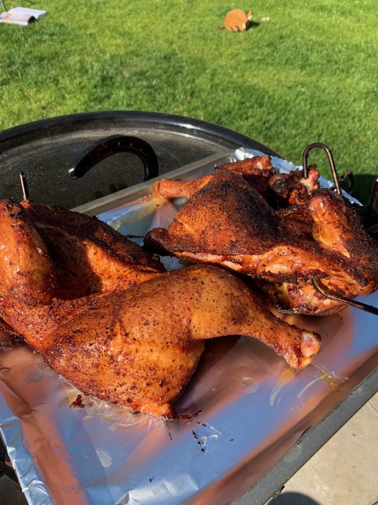 Smoked Chicken Cooked